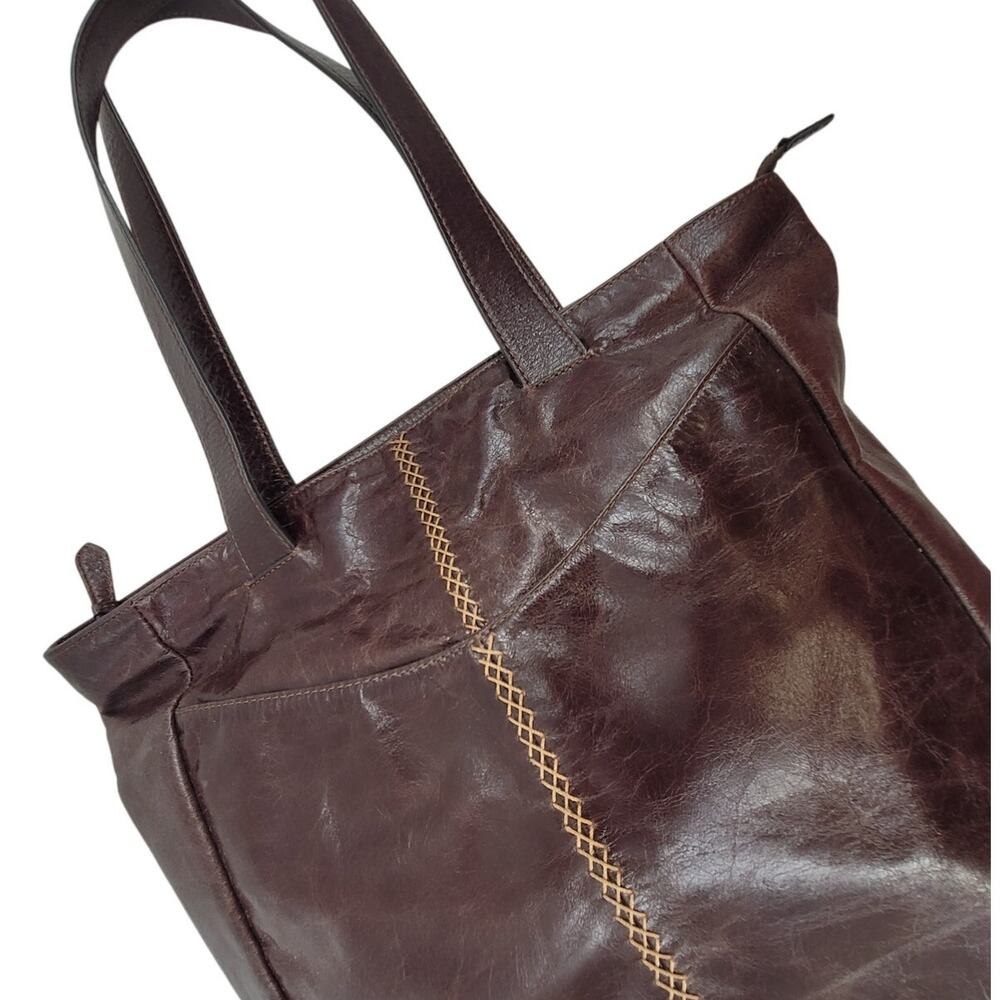 National Geographic Distressed Leather Tote Dark Academia Travel Bag bohemian